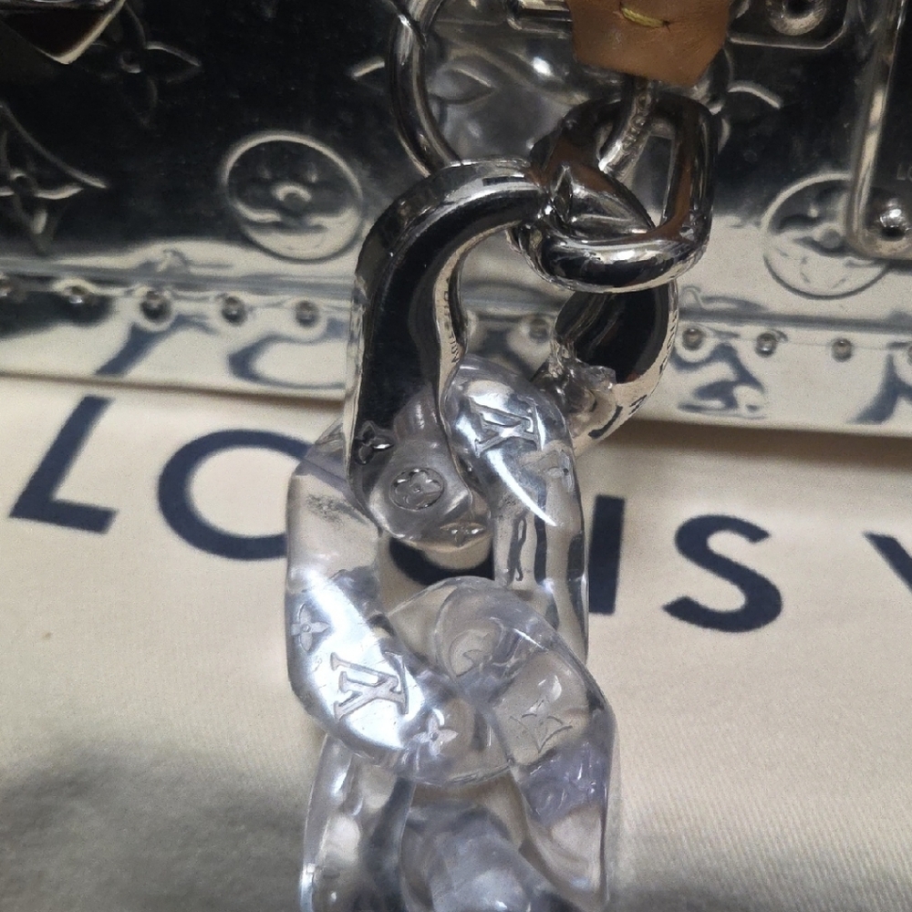 Louis Vuitton Silver and Tan Travel Bag - Picture 12 of 15